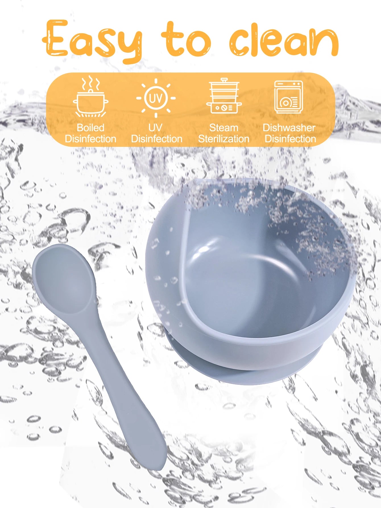 Silicone Suction Baby Bowl Set