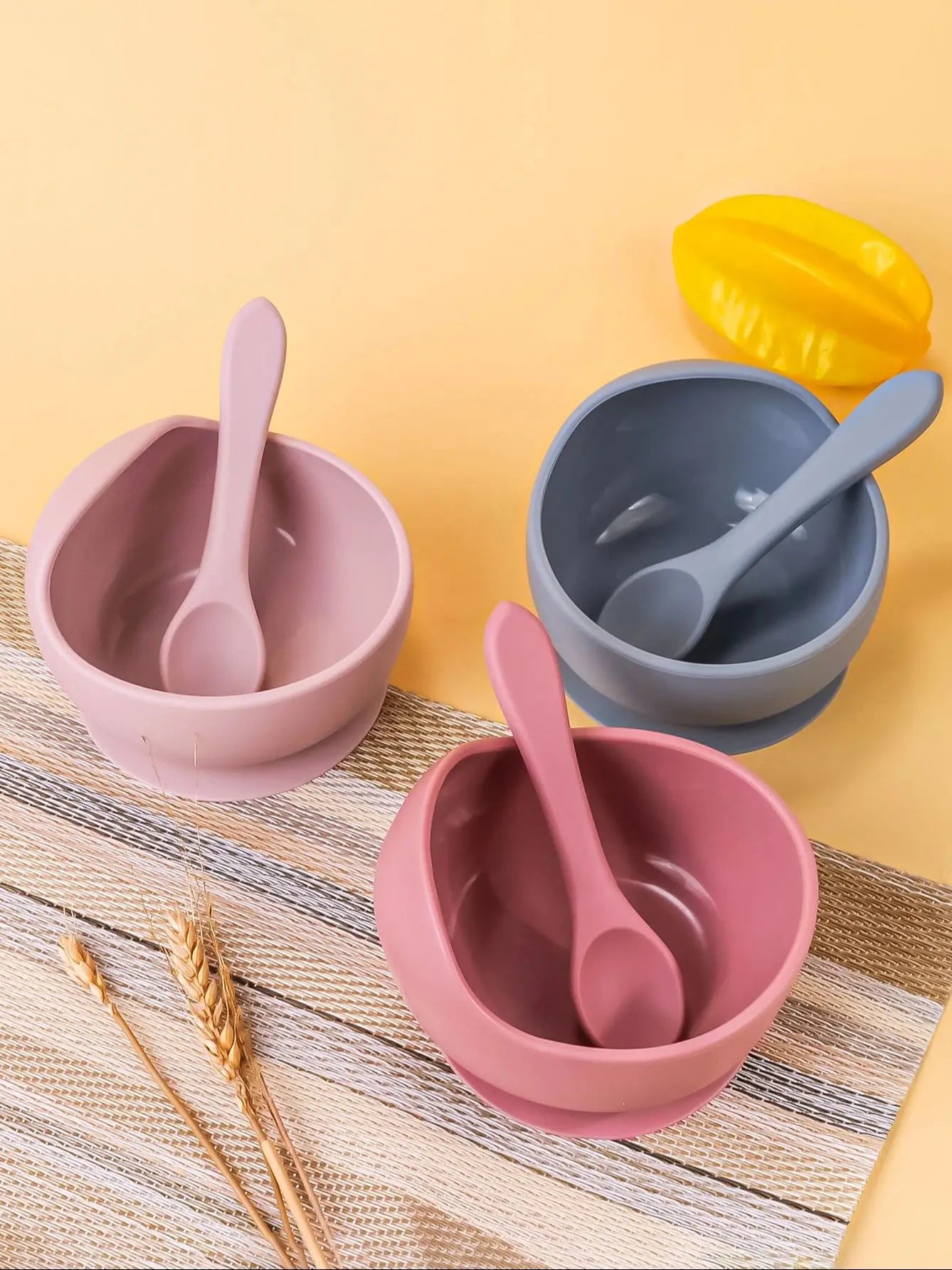 Silicone Suction Baby Bowl Set