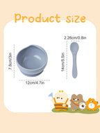Silicone Suction Baby Bowl Set