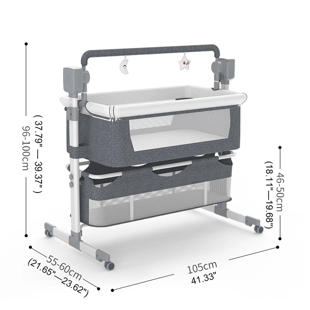 DreamRest Smart Bassinet - Electric Auto-Rocking Bedside Sleeper