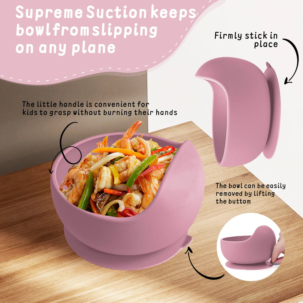 Silicone Suction Baby Bowl Set
