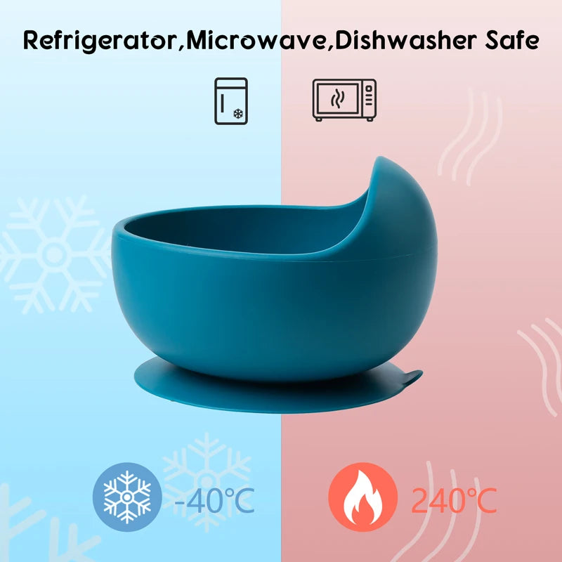 Silicone Suction Baby Bowl Set