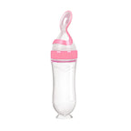 Safe Silicone Baby Feeding Bottle with Spoon