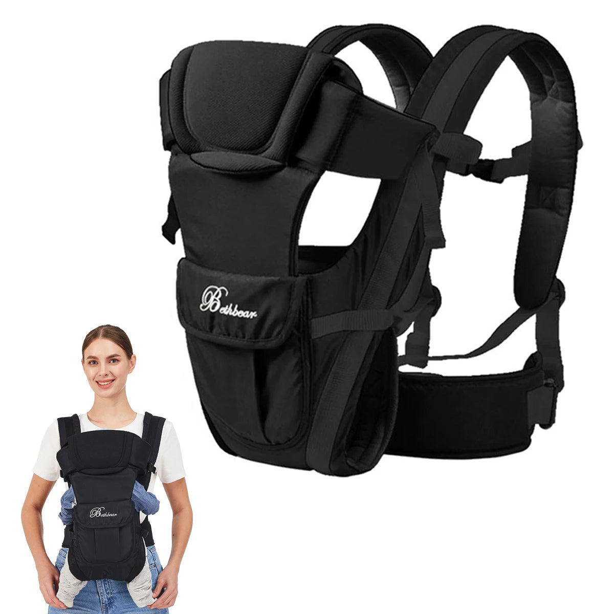 ComfortWrap 4-in-1 Baby Carrier - Ergonomic Newborn to Toddler Sling