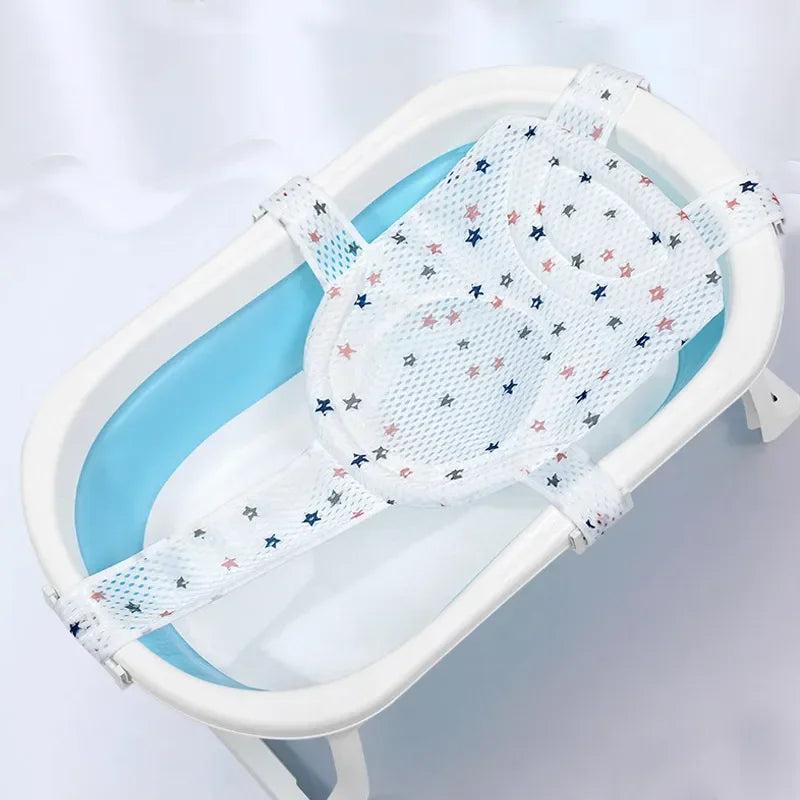 Newborn Bathtub Pillow - Soft Anti-Slip Baby Bath Support Cushion