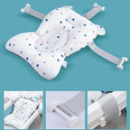 Newborn Bathtub Pillow - Soft Anti-Slip Baby Bath Support Cushion
