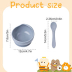 Silicone Suction Baby Bowl Set