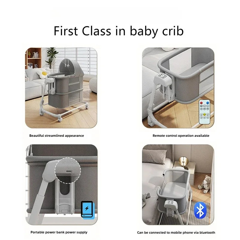 Automatic Rocking Bassinet with Gentle Motion Technology