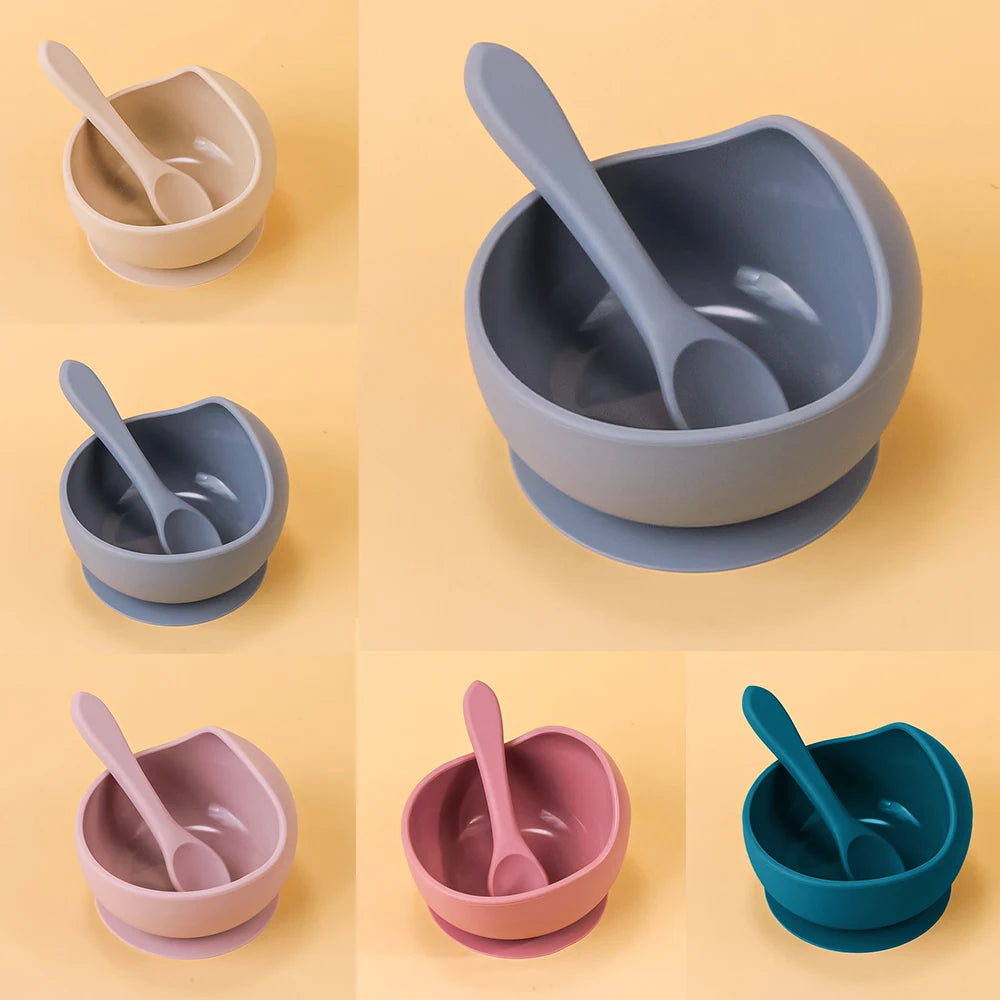 Silicone Suction Baby Bowl Set