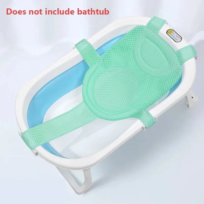 Newborn Bathtub Pillow - Soft Anti-Slip Baby Bath Support Cushion