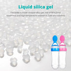 Safe Silicone Baby Feeding Bottle with Spoon