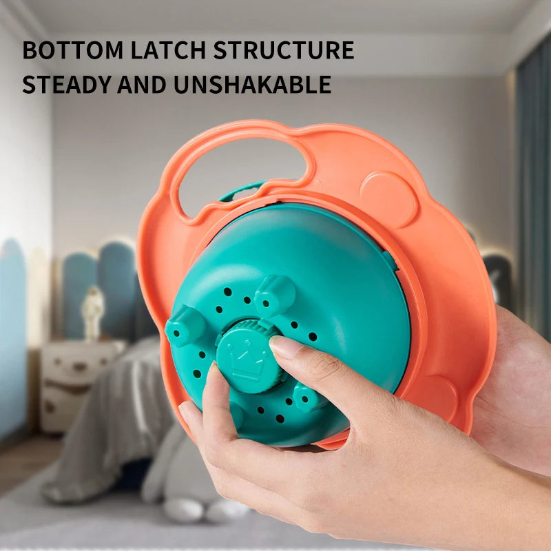 360° Rotating Gyro Bowl for Kids - Spill Proof