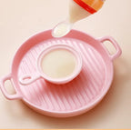 Safe Silicone Baby Feeding Bottle with Spoon