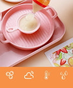 Safe Silicone Baby Feeding Bottle with Spoon