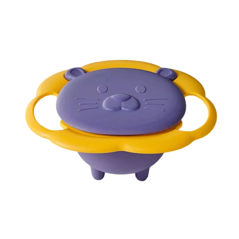 360° Rotating Gyro Bowl for Kids - Spill Proof