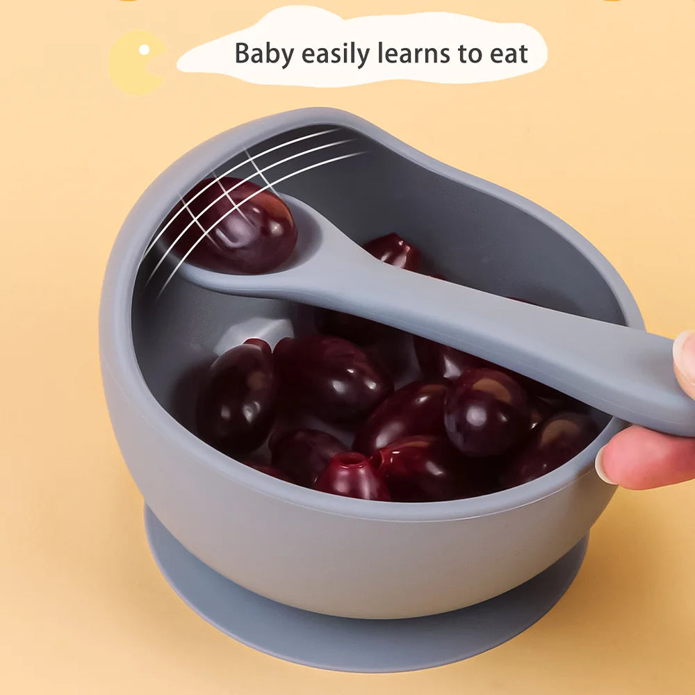 Silicone Suction Baby Bowl Set