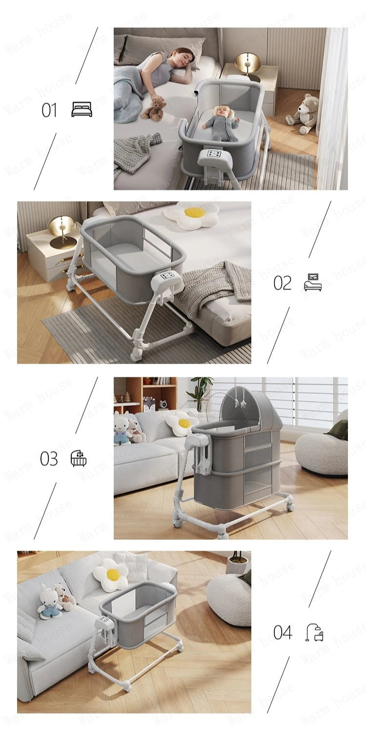 Automatic Rocking Bassinet with Gentle Motion Technology