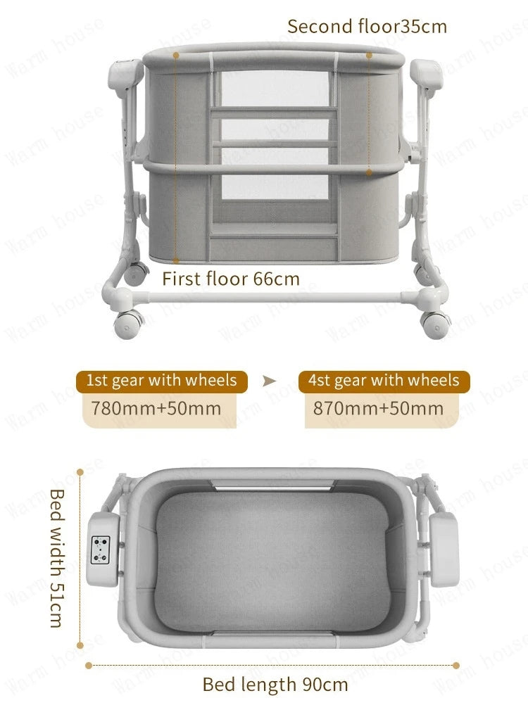Automatic Rocking Bassinet with Gentle Motion Technology
