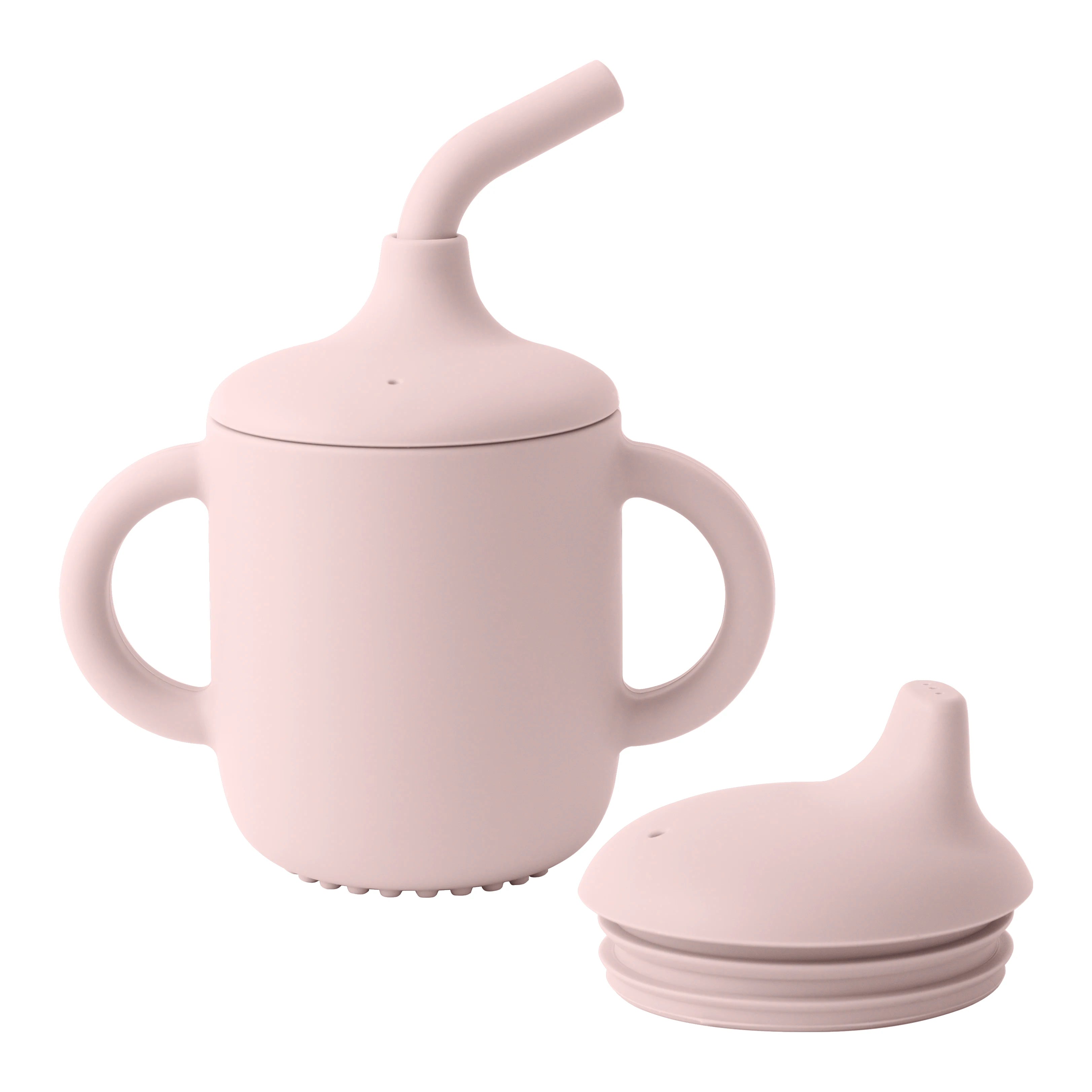 Silicone Sippy Cup + Straw Training Cup