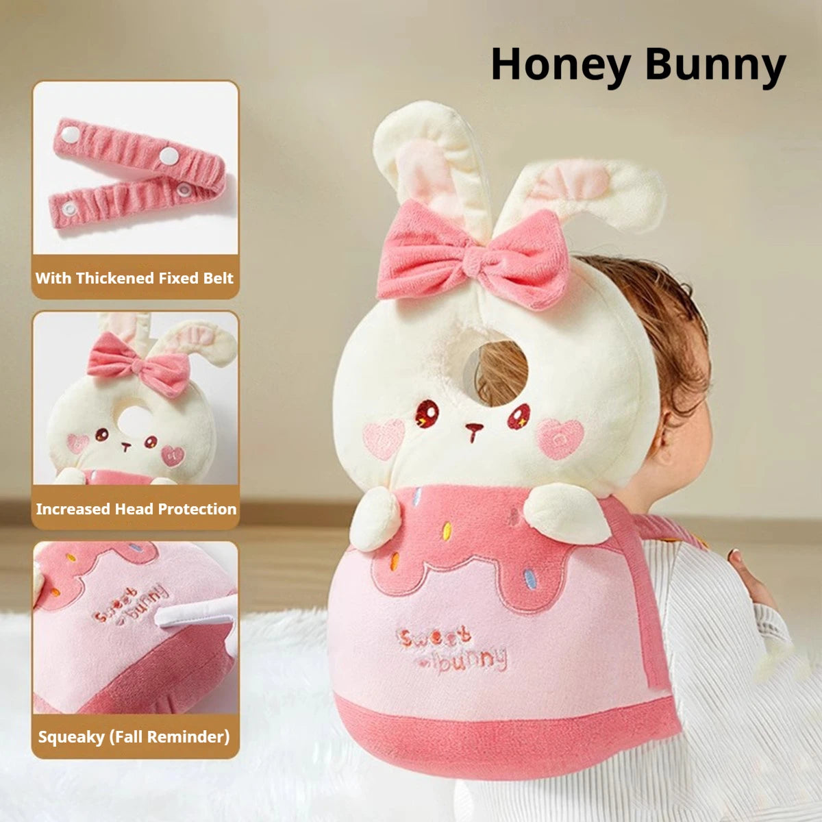 SafeGuard Baby Head Protection Pillow - Anti-Fall Cushion for Crawling & Walking
