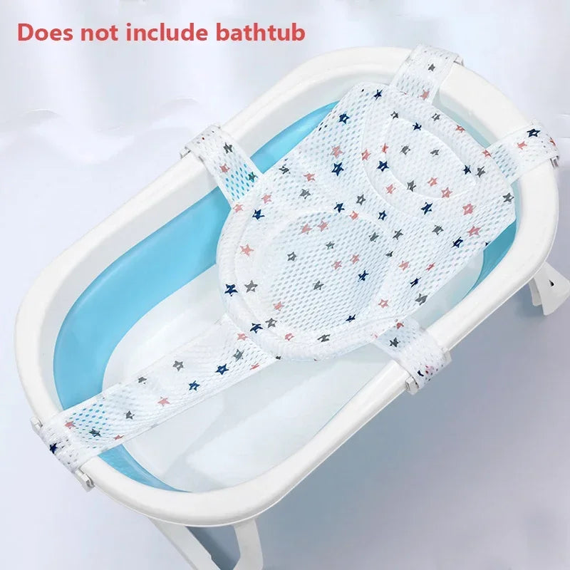 Newborn Bathtub Pillow - Soft Anti-Slip Baby Bath Support Cushion