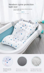 Newborn Bathtub Pillow - Soft Anti-Slip Baby Bath Support Cushion