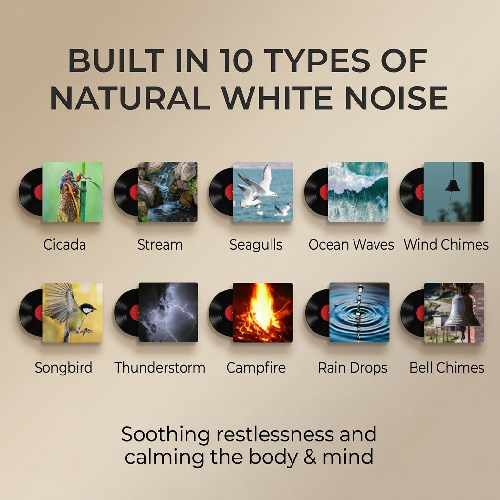 Baby White Noise Machine with Night Light